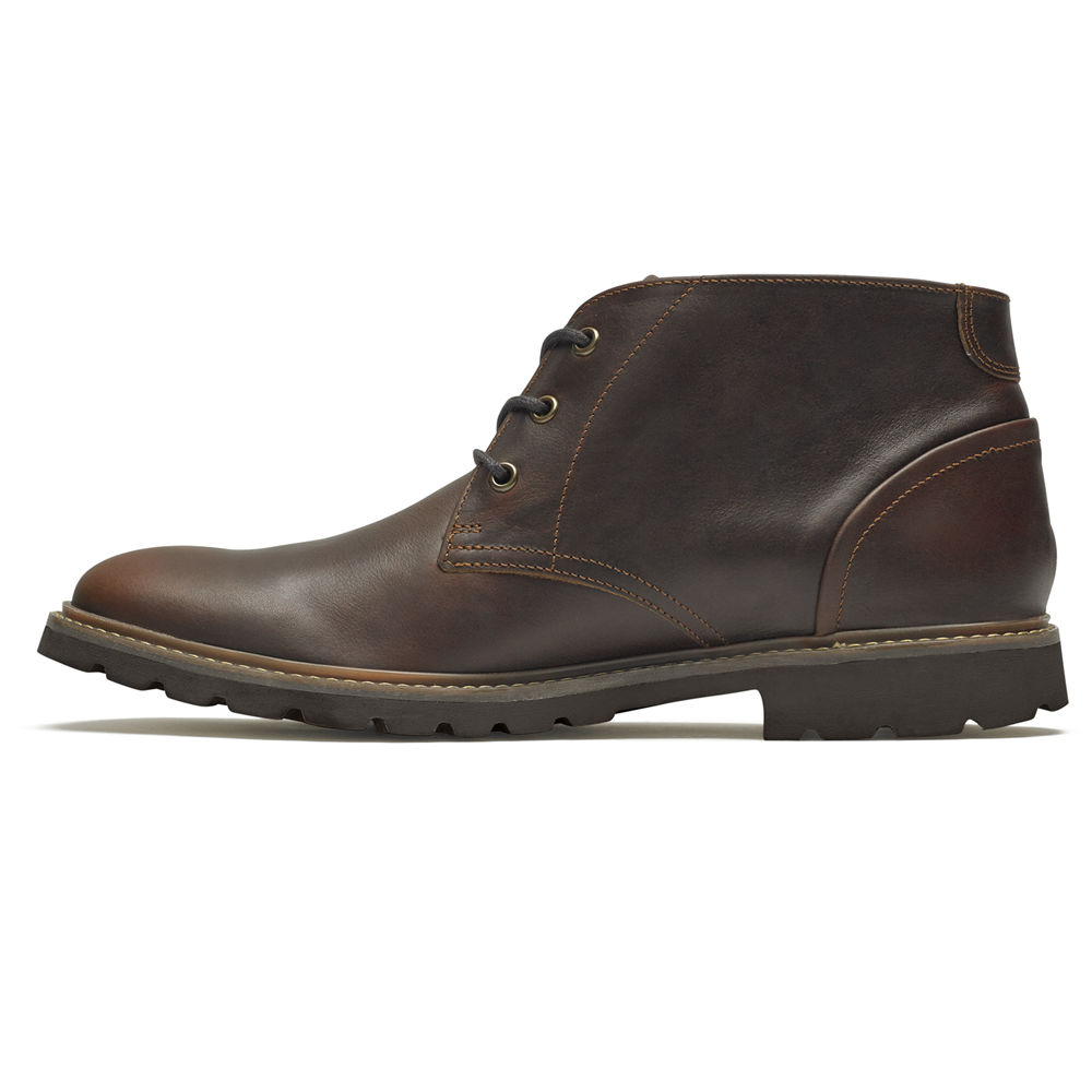 Rockport Mens Boots Brown - Sharp & Ready Chukka - UK 310-SXOZNF